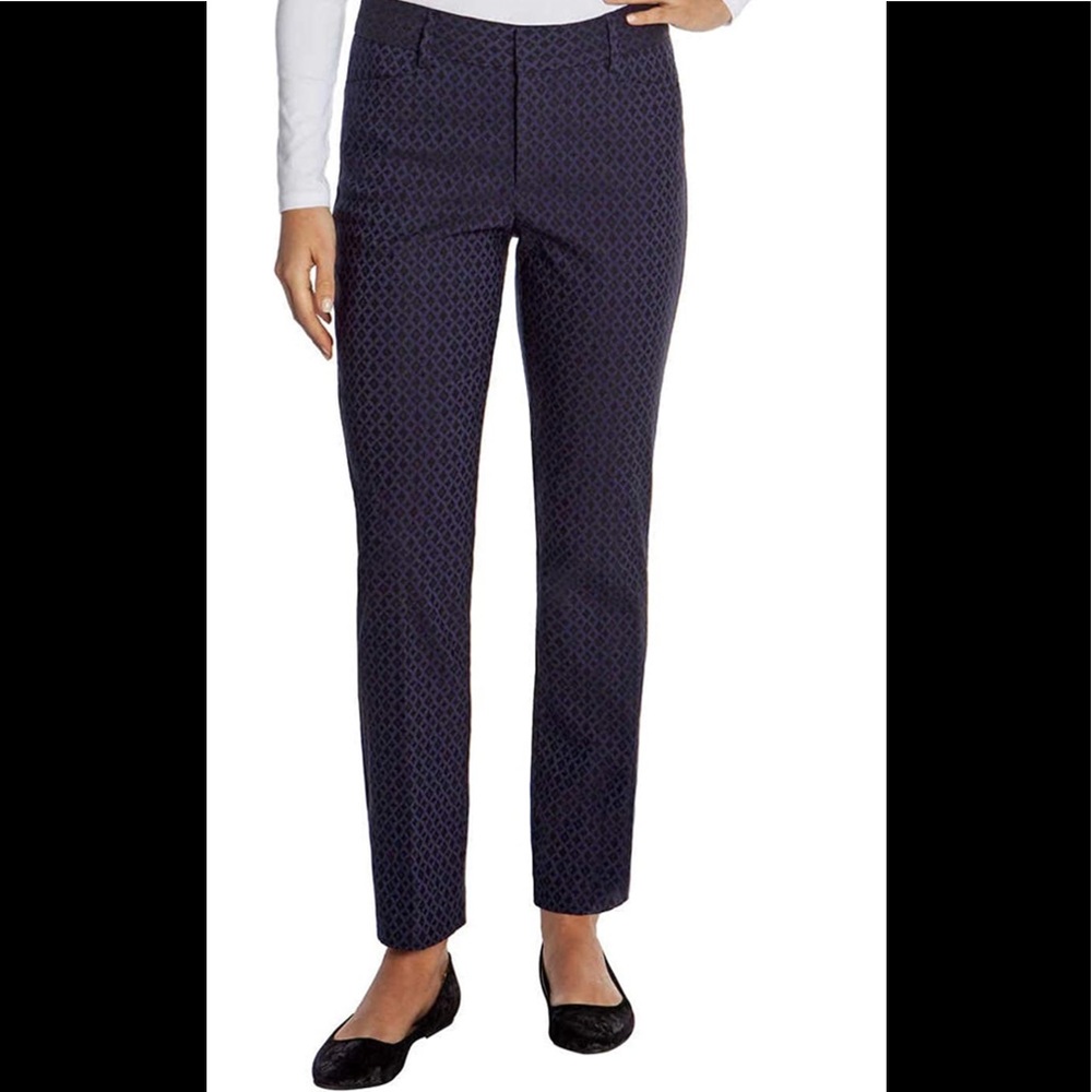 Mario Serrani Ladies' Tummy Control Comfort Stretch Pant Blue/Black NWOT Size 2